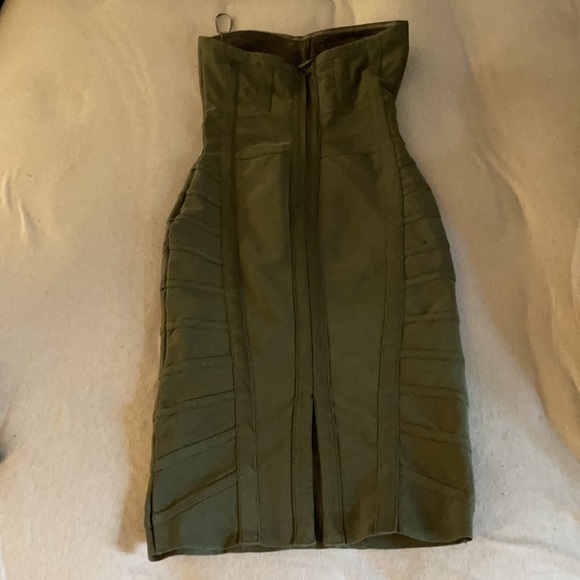 Corset Bandage Dress Olive Size XS - Picture 2 of 6